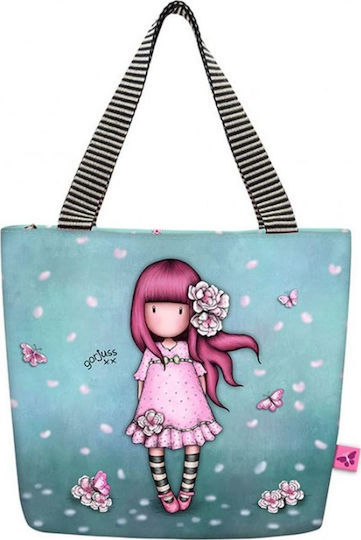 Santoro School Insulated Shoulder Lunch Bag 6lt Light Blue Gorjuss 26 x 9 x 32cm