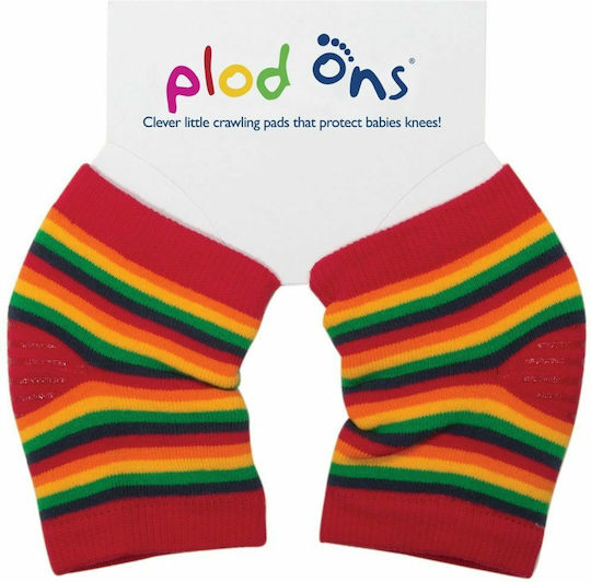 Dribble Ons Rainbow Stripe Knieschützer für das Klettern aus Stoff 2Stück