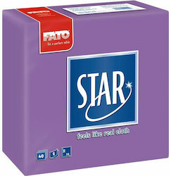 Fato Star Serviette 2F Lila 38x38cm 40 cm Stück