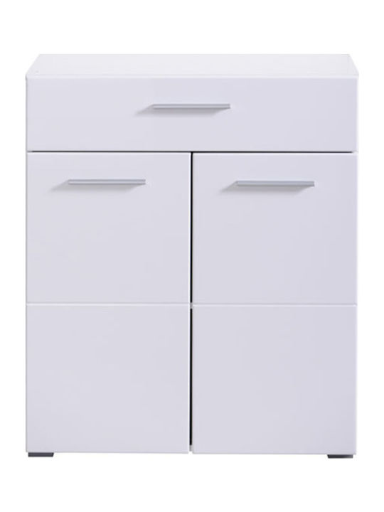 Μπουφές Beny mit Schubladen White / White Lacquer 79x35x97.5cm