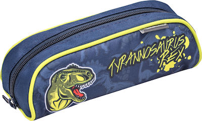 Belmil T-Rex Pencil Case with 1 Compartment Blue