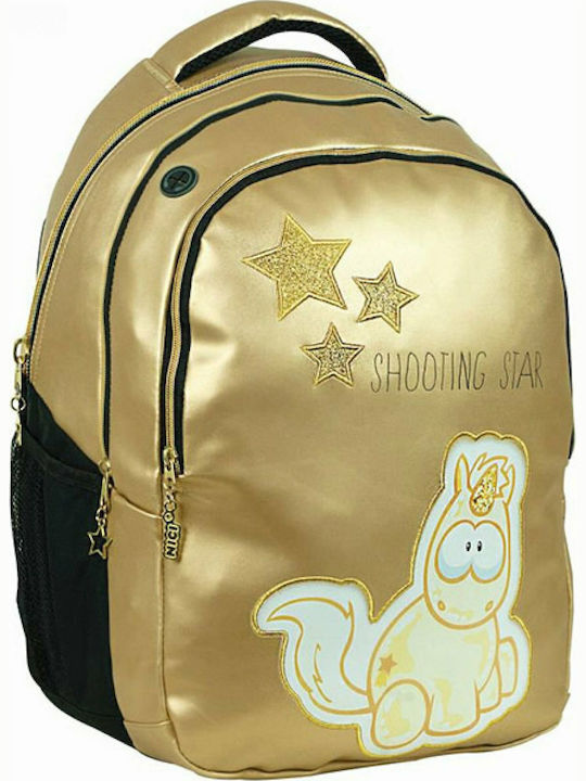 Back Me Up Nici Theodor Goldener Schießstern Schulranzen Rucksack Grundschule, Grundschule in Gold Farbe 30Es