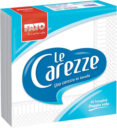 Fato Le Carezze Салфетки Луксозни 2бр Бял 33x33см. 50бр