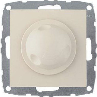Mono Electric Comutator Dimmer Încastrat Fără Cadru Clasic Rotativ 800W Culoare Bej