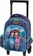 Santoro Friends Walk Together School Bag Trolley Kindergarten in Blue color