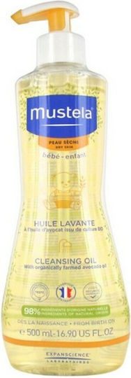 Mustela Cleansing Oils for Atopic Skin 500ml with Pump