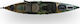 Rainbow Koi Fishing Plastic Sea Kayak 1 Person Multicolour Green