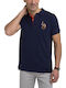 Polo Short Sleeve Navy Blouse