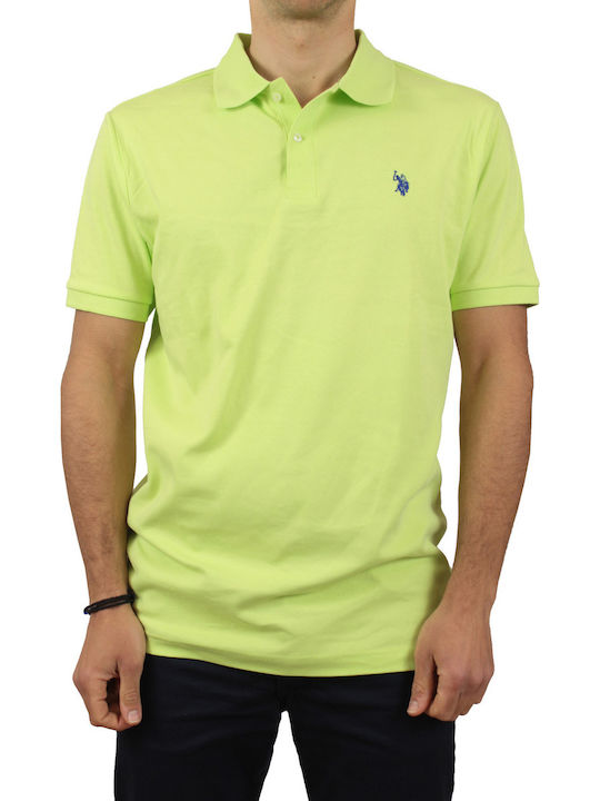 U.S. Polo Assn. Bluza Bărbătească cu Mânecă Scurtă Polo Galbenă 11304598-GRMR