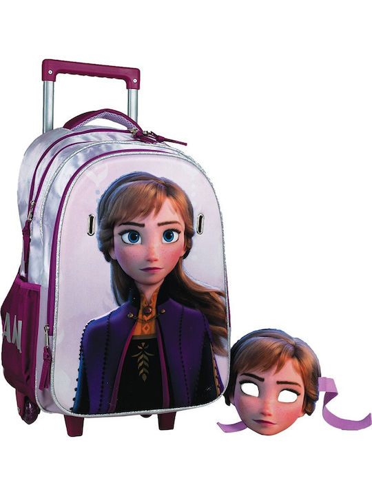 Gim Anna Frozen 2 School Bag Trolley Elementary, Elementary in Purple color 27lt