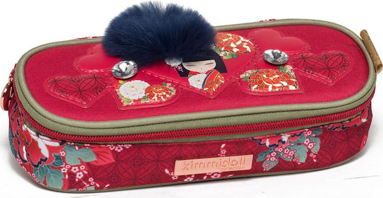 Graffiti Kimmidoll Miwa Pencil Case with 1 Compartment Red