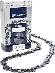 Husqvarna Semi Chisel - X-CUT S93G Chainsaw Chain with Pitch 3/8"LP, Gauge .050"-1.3mm & Number of Guides 52E