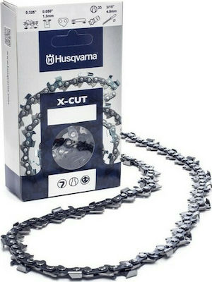 Husqvarna Semi Chisel - X-CUT S93G Αλυσίδα Αλυσοπρίονου με Βήμα 3/8"LP, Πάχος Οδηγών .050"-1.3mm & Αριθμό Οδηγών 52Ε