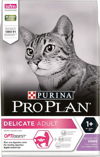 Pro Plan Delicate Optidigest Dry Food for Adult Cats with Sensitive Gastrointestinal with Turkey Turkey 3kg