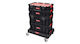 Qbrick Wheeled Plastic Tool Carrier 5 Slot with Toolbox W59.5xD39.5xH82.5cm