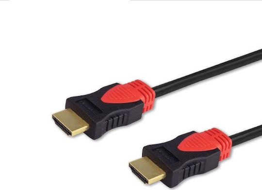 Savio HDMI 2.0 Premium High Speed 4K 60Hz HDR Cable HDMI male - HDMI male 10m Μαύρο