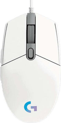 Logitech G102 Lightsync RGB Gaming Ποντίκι 8000 DPI Λευκό