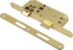 Domus Econ Line Recessed Lock Mesoportas with Center 40mm Gold