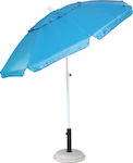 Campus Foldable Beach Umbrella Diameter 2m with UV Protection and Air Vent Blue