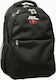 No Fear Classic School Bag Backpack Junior High-High School in Black color 30lt