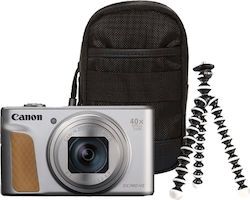 Canon PowerShot SX740 HS Travel Kit 20.3MP Full HD (1080p) Οπτικό Ζουμ 40x Ασημί Canon PowerShot SX740 HS Travel Kit 20.3MP Full HD (1080p) Οπτικό Ζουμ 40x Ασημί