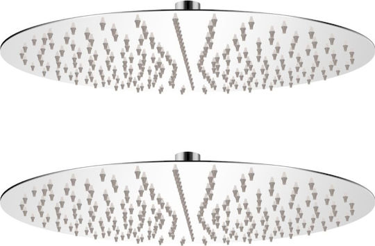 vidaXL Στρογγυλή Κεφαλή Ντουζ 40cm Inox