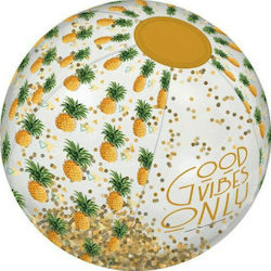 Legami Milano Pineapple Glitter Inflatable Beach Ball in White Color 40 cm