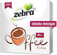 Zebra Coffee Time Napkin 1-Ply White 28x28cm 40pcs