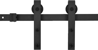 vidaXL Sliding Door Mechanism Black