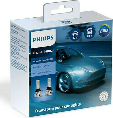 Philips Lămpi Autoturismului Ultinon Essential HIR2-9012 LED 6500K Alb rece 12-24V 24W 2buc