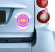 Baby on Board Sign with Sticker No 36 Pink