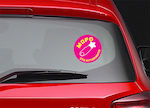 Girl Baby on Board Car Sign Ροζ Sticker No 43