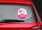 Girl Baby on Board Car Sign Ροζ Sticker No 48