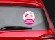 Baby on Board Sign with Sticker No 48 Pink