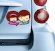 Baby an Bord Schild mit Aufkleber No 51 Braun