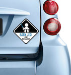 Boy Baby on Board Car Sign Μαύρο Sticker No 65