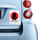 Boy Baby on Board Car Sign Κόκκινο Sticker No 67