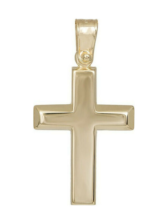 Christening Crosses - Engagement Gold Christening Cross for a boy K14 036156 036156 036156 Men's Gold 14 Carat