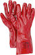 Galaxy Petrol 209 Βαμβακερά Γάντια Εργασίας PVC Κόκκινα