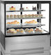 Tefcold Kühlvitrine Standgerät mit 4 Ebenen mit Kapazität 680Es 150x75x135cm LPD1503F-P