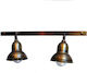 DITS Lighting Dits Lighting Double Spot with Socket E27 in Bronze Color