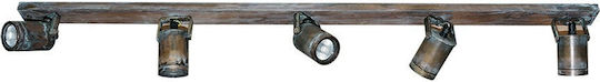 DITS Lighting Dits Lighting Спот с 5 Светлини и с Цокъл GU10 в Бронзов Цвят