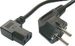 Powertech Schuko - IEC C13 Cable 1.5m Μαύρο (CAB-P003)