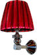 DITS Lighting Dits Lighting Vintage Lamp Wall with Socket E27 Red 14cm