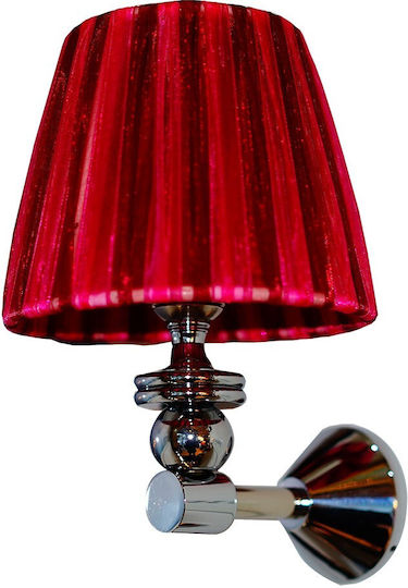 DITS Lighting Dits Lighting Vintage Lumină de Perete cu Soclu E27 Roșu 14cm