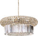 Ideal Lux Nabucco Chandelier with Crystals 12xE14 Gold 60cm 237794