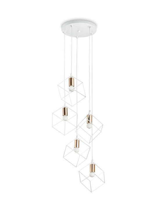 Ideal Lux Ice Pendant Chandelier for 5 Bulbs E2...