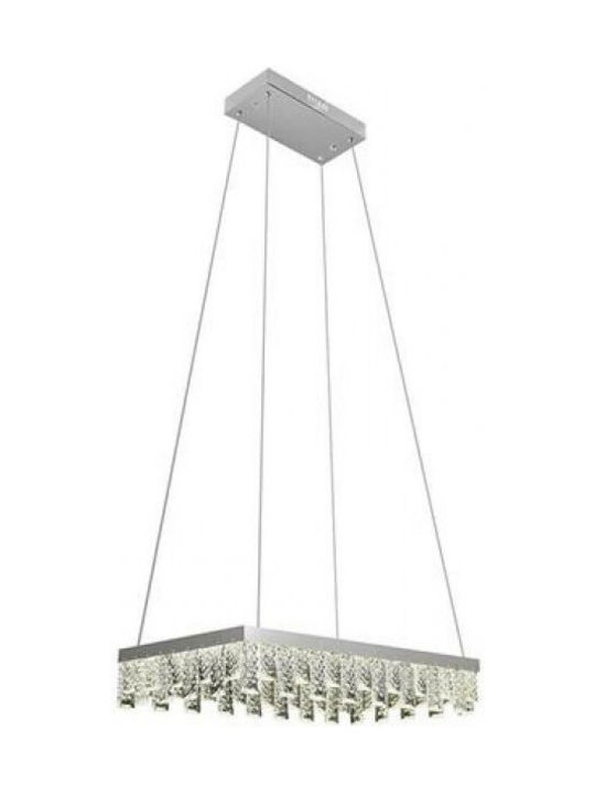 Horoz Electric Nirvana 32 Hängelampe Silber mit Kristallen 50cm.