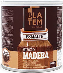 Blatem Цвят на лака Имитация на дърво Разтворимо Efecto Madera 0.5лт Орех Сатен
