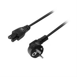 Akyga Schuko - IEC C5 Cable 1.5m Μαύρο AK-NB-01A Akyga Schuko - IEC C5 Cable 1.5m Μαύρο AK-NB-01A